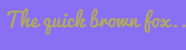 Image with Font Color B2A861 and Background Color 886FF4